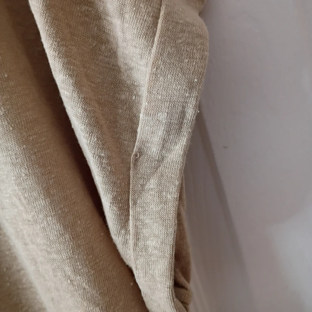 GAP Women's Beige Linen Blend Short Sleeve Top - Picture 5 of 6